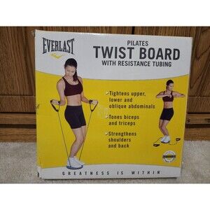 Everlast Pilates Twist Board With Resistance Tubing Exercise Equipment